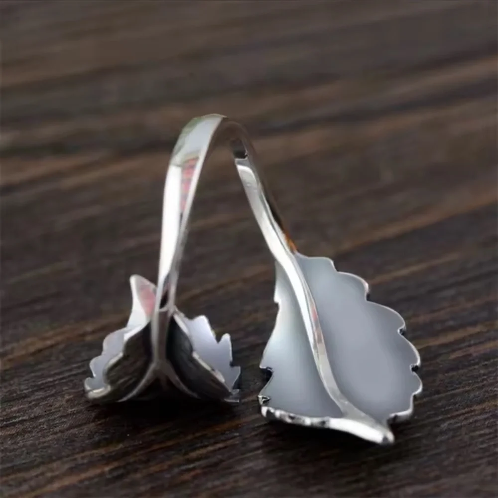 Vintage Leaf Resizable Ring Retro Jewelry - Picture 5 of 7